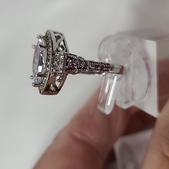 Marquise Diamond Simulant Ring - Picture 3 of 14
